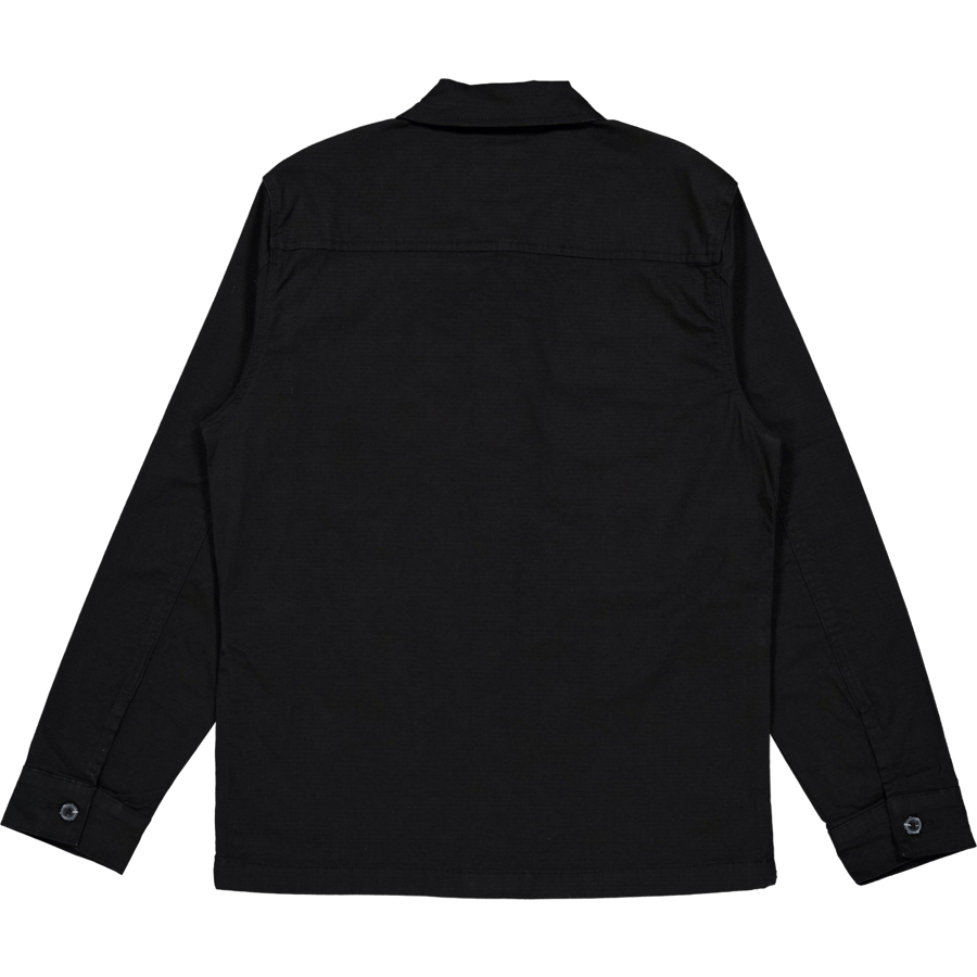 Rip Stop Overshirt Black