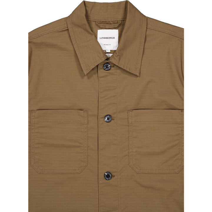 Rip Stop Overshirt Brown