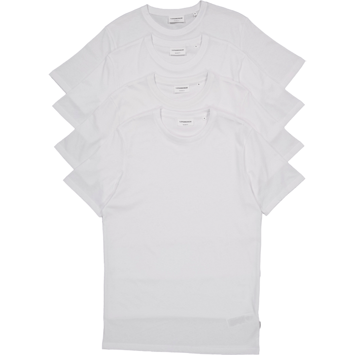 Cotton T-shirts 4-pack White