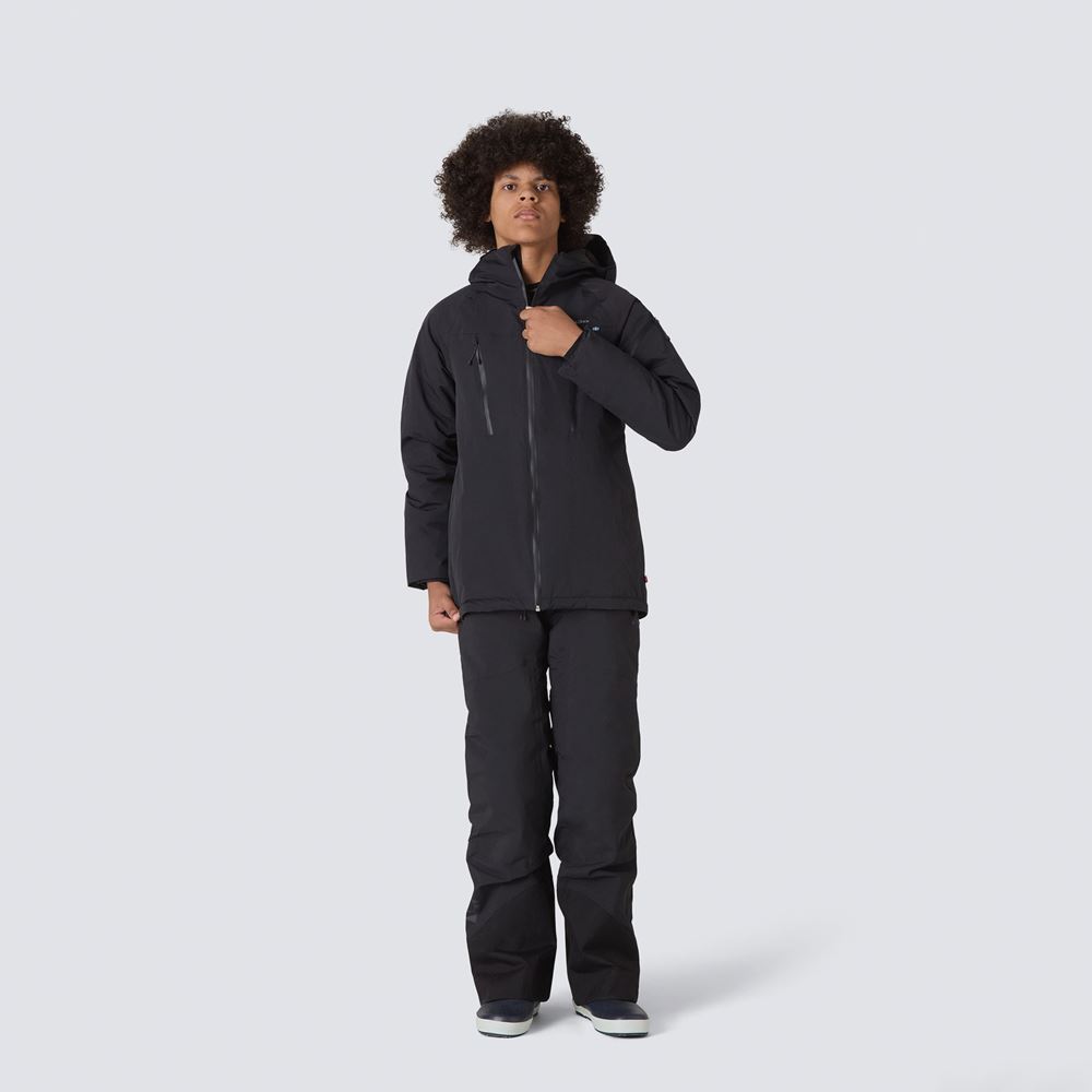 Carving Winter Jacket Teens Black