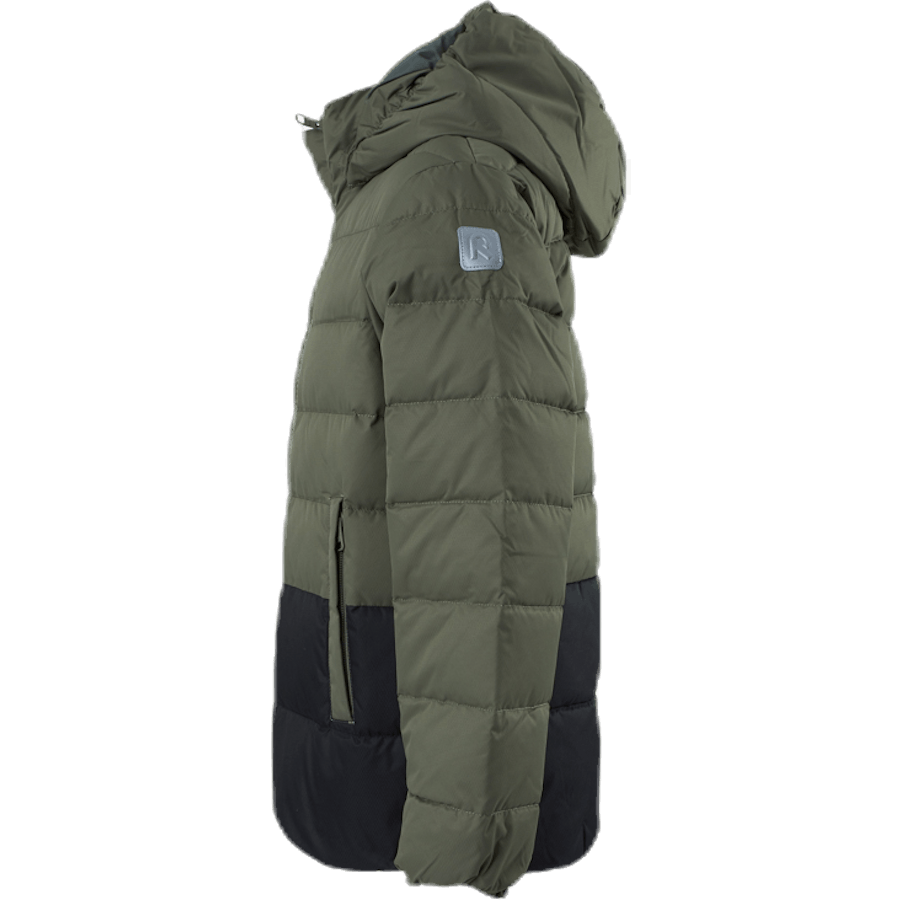Amund Down Jacket Zaļa/pelēka