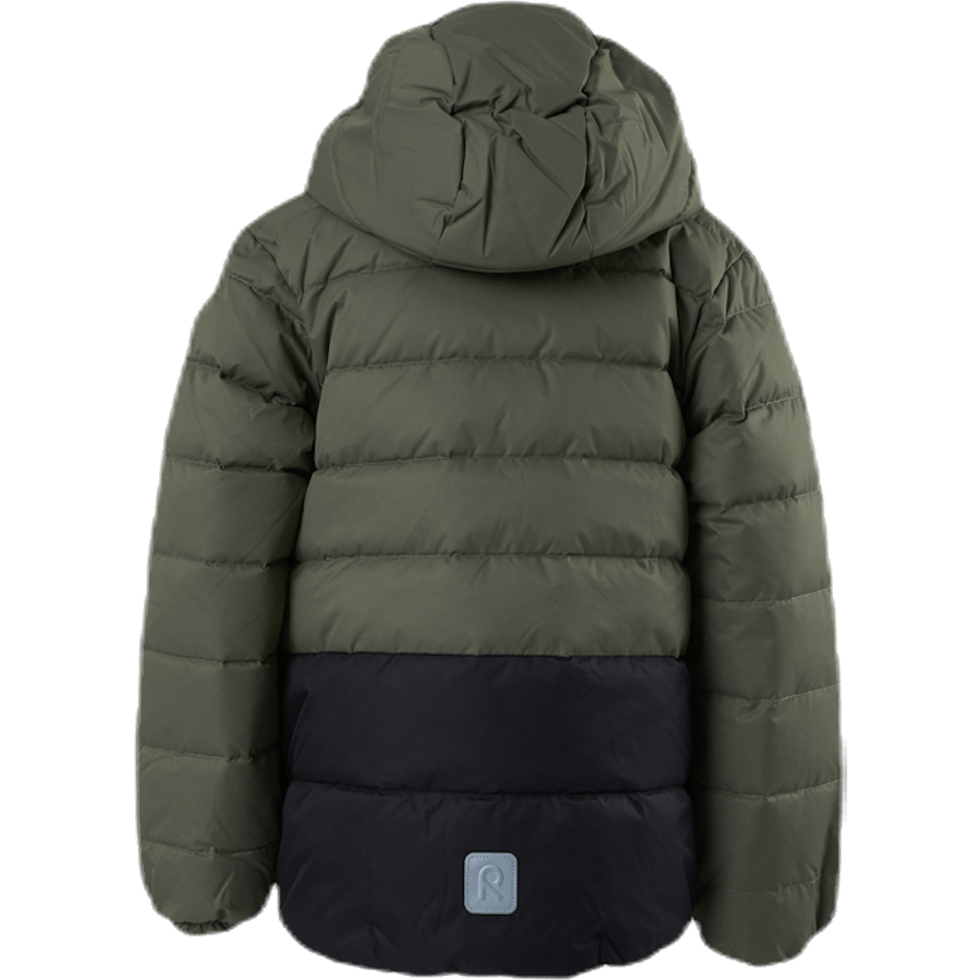 Amund Down Jacket Zaļa/pelēka