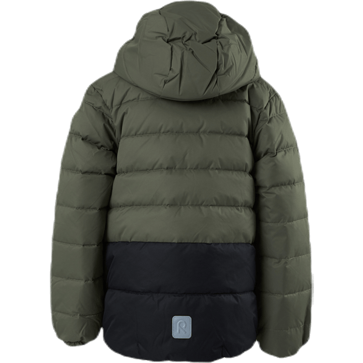 Amund Down Jacket Zaļa/pelēka