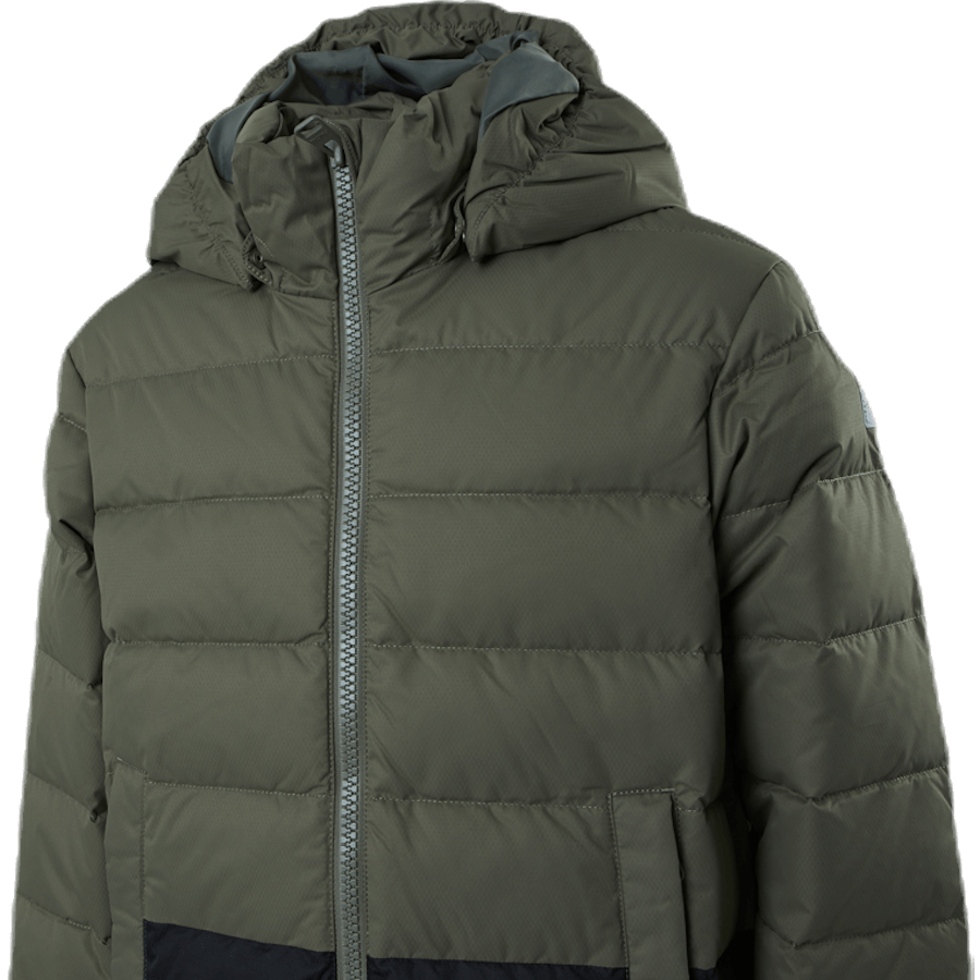 Amund Down Jacket Zaļa/pelēka