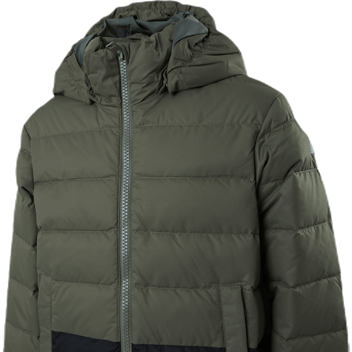 Amund Down Jacket Zaļa/pelēka