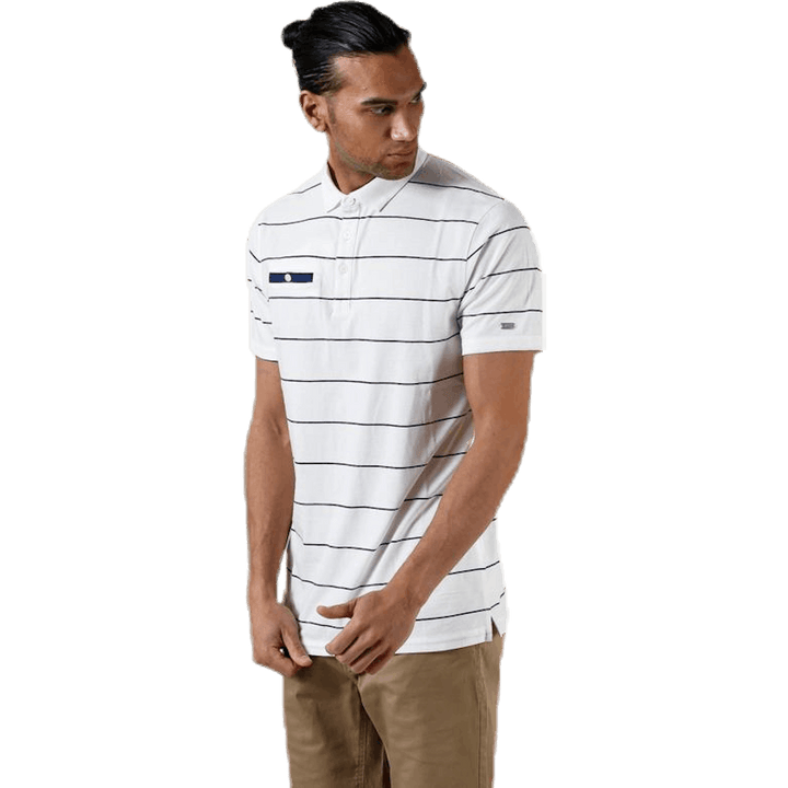 Player Striped Polo Beige