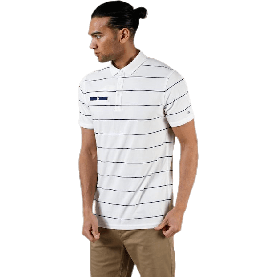 Player Striped Polo Beige