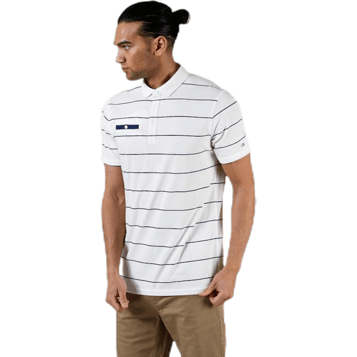 Player Striped Polo Beige