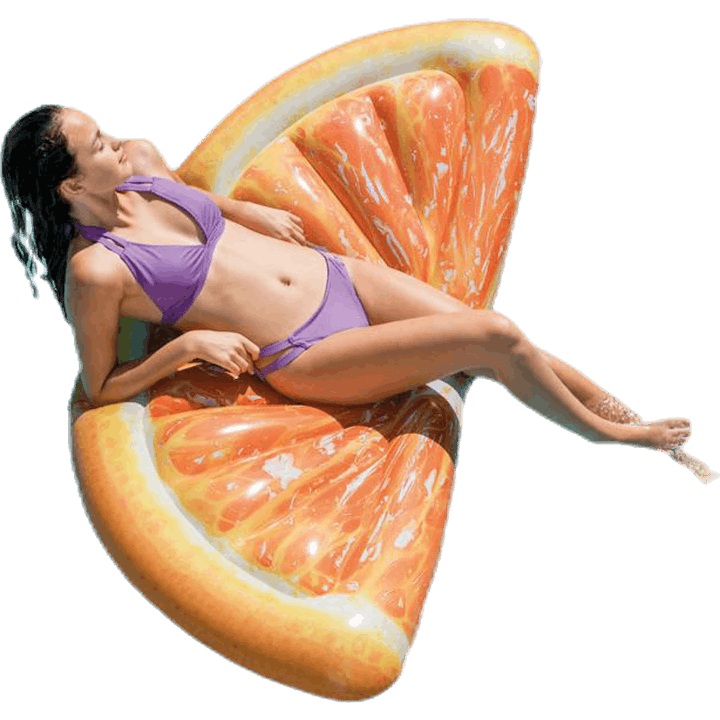 Orange Slice Mat Orange