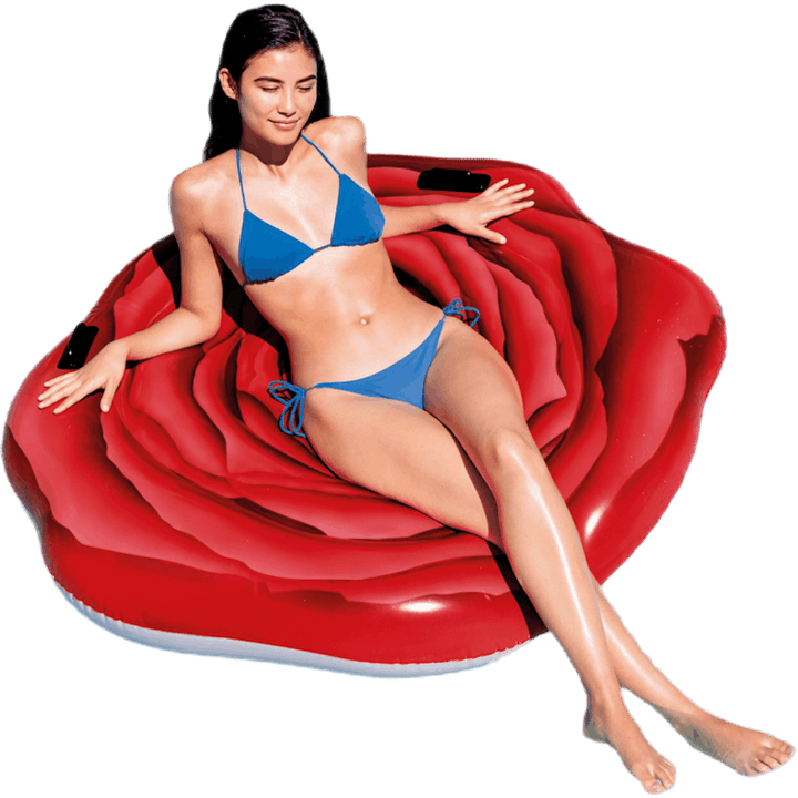 Red Rose Mat Pink