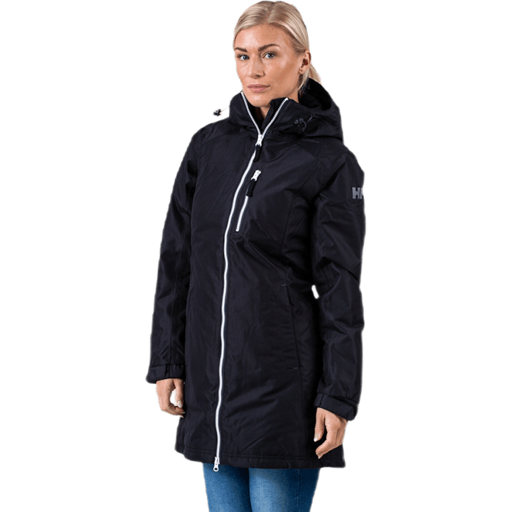 Long Belfast Winter Jacket Black