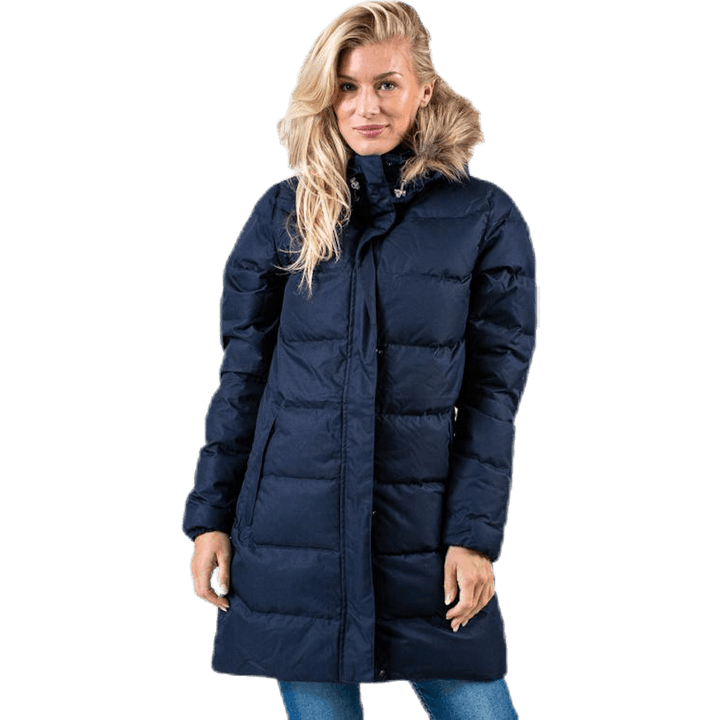 Aden donzen parka blauw