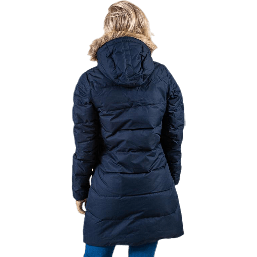 Aden donzen parka blauw