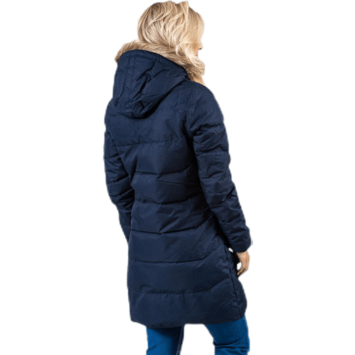 Aden donzen parka blauw
