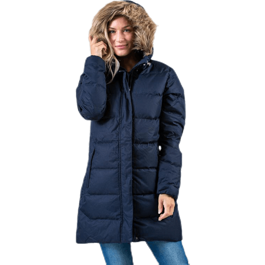 Aden donzen parka blauw