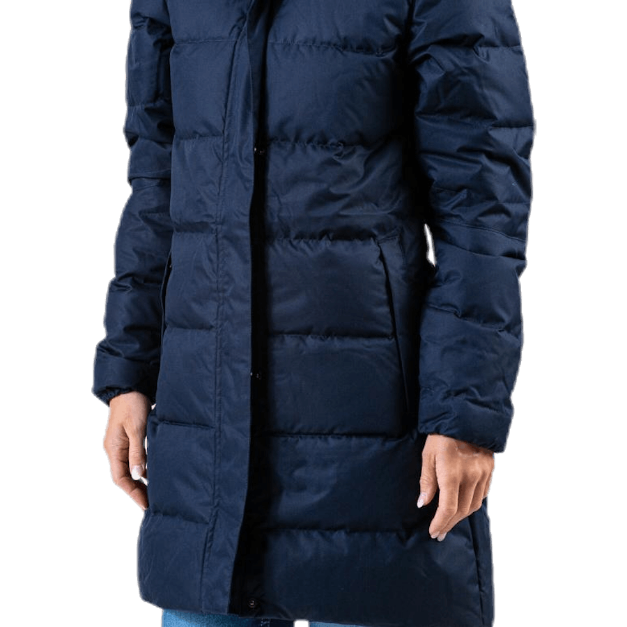 Aden donzen parka blauw