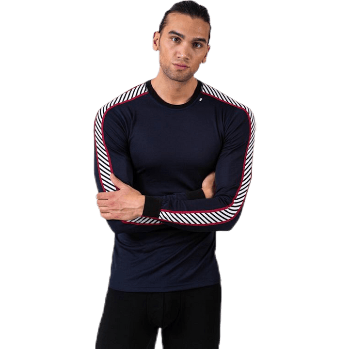 Lifa Stripe Crew Blauw