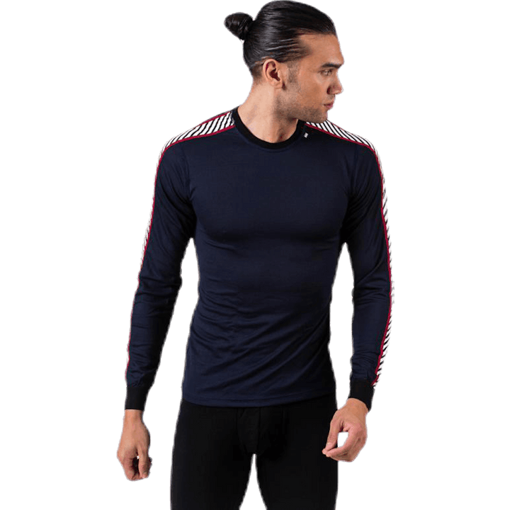 Lifa Stripe Crew Blauw