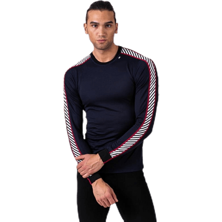 Lifa Stripe Crew Blauw