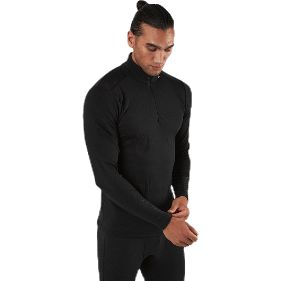 Lifa Merino Midweight 1/2 Zip Black