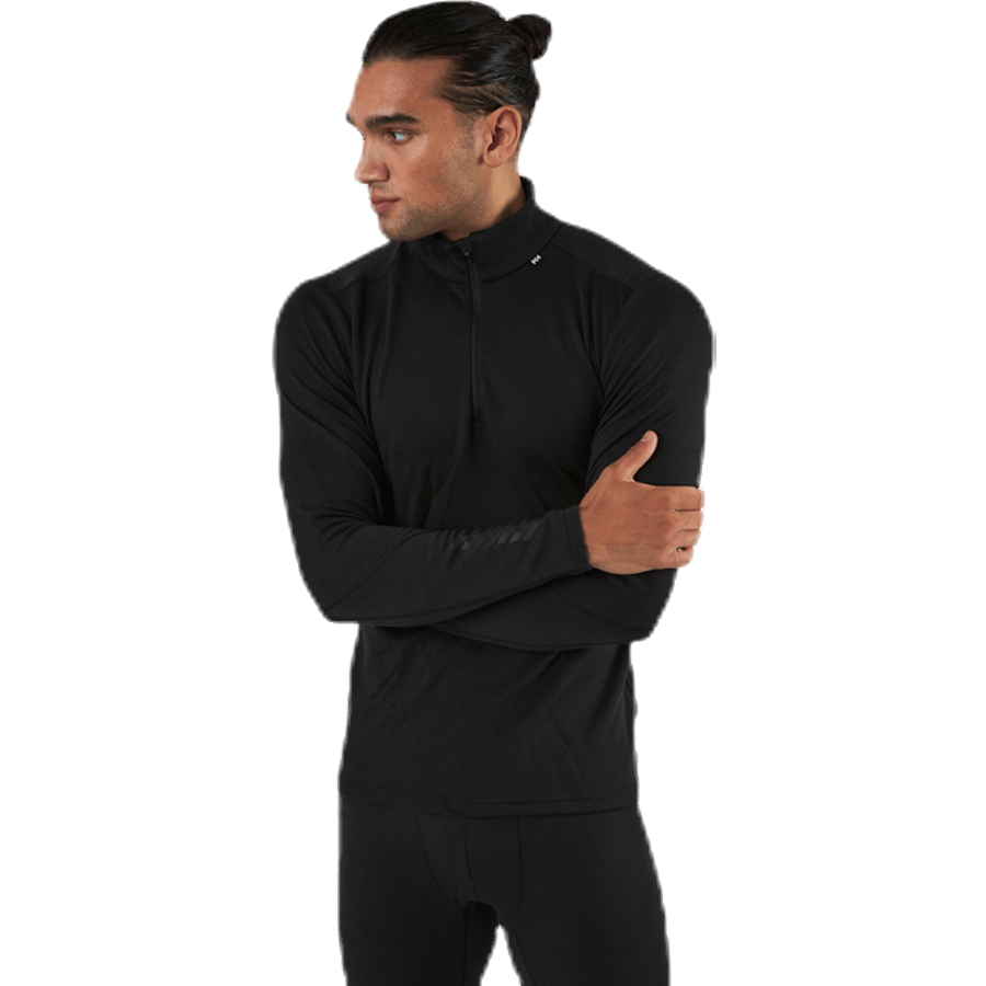 Lifa Merino Midweight 1/2 Zip Black