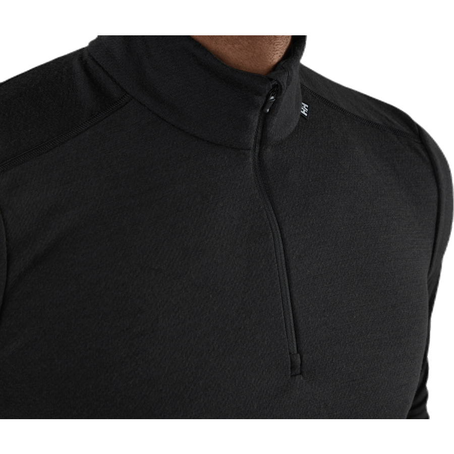 Lifa Merino Midweight 1/2 Zip Black