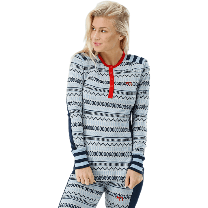 Åkle Langarmhemd Blau