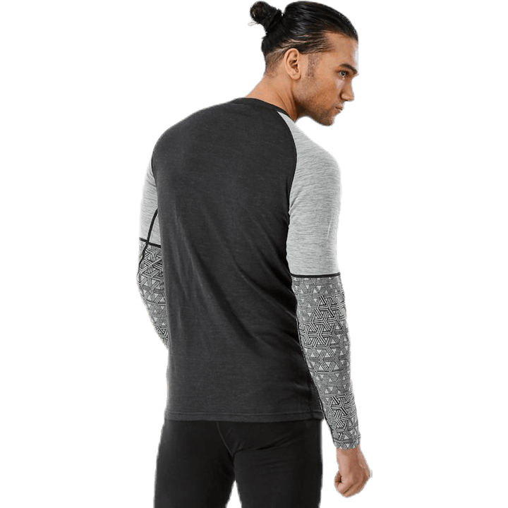 Geo Halfsleeve Crew Black/Grey