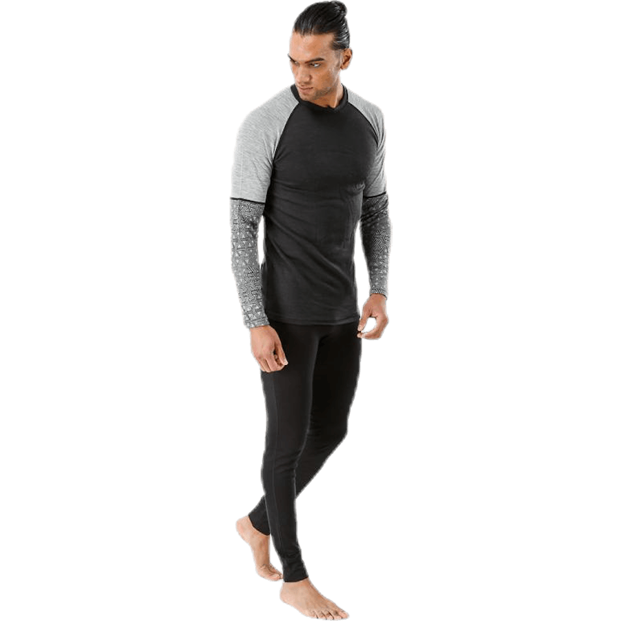 Geo Halfsleeve Crew Black/Grey