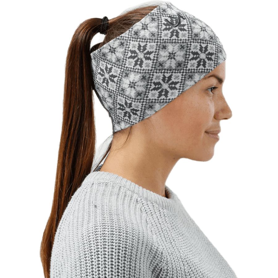 Rose Headband Grey