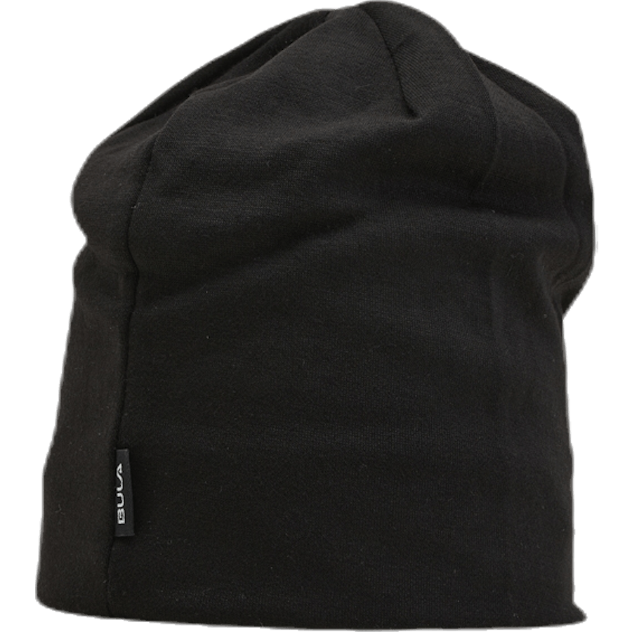 Beanie aus Wolle mit Tarnmuster Schwarz