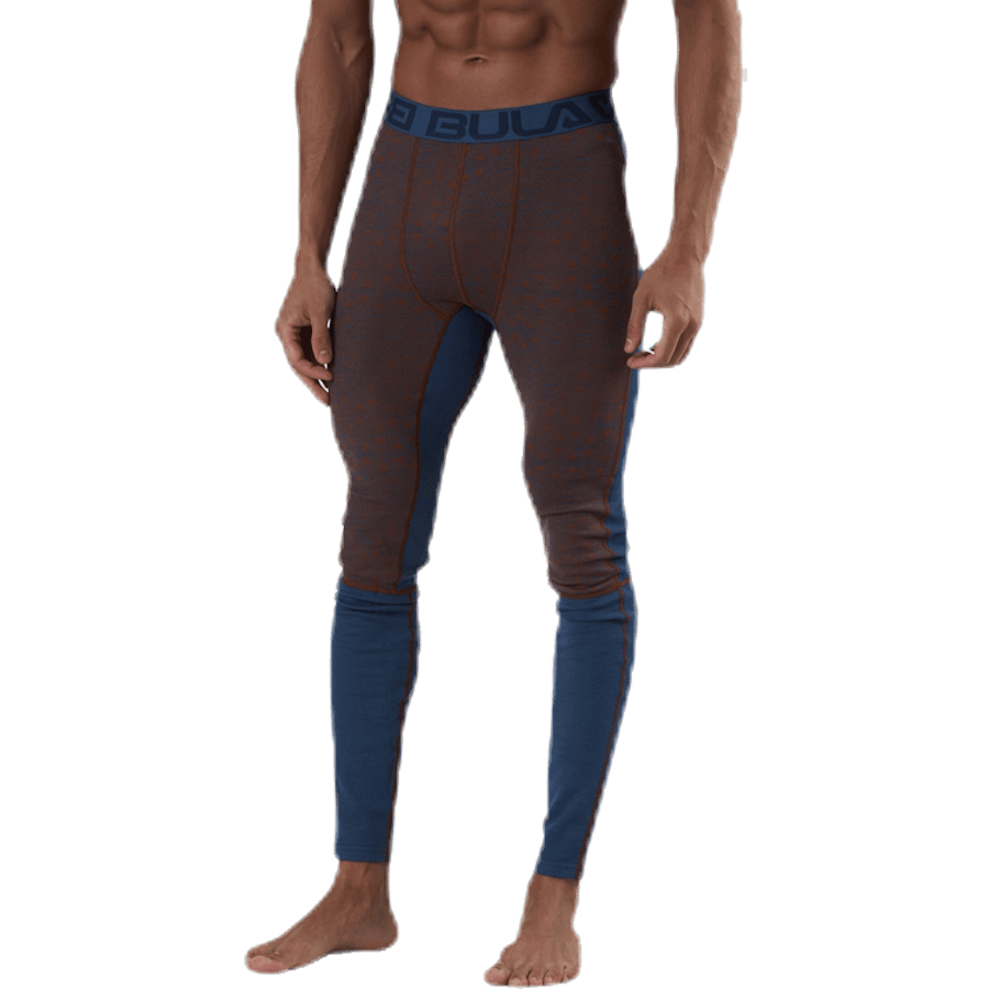 Geo Merino Wool Pants Blue/Red