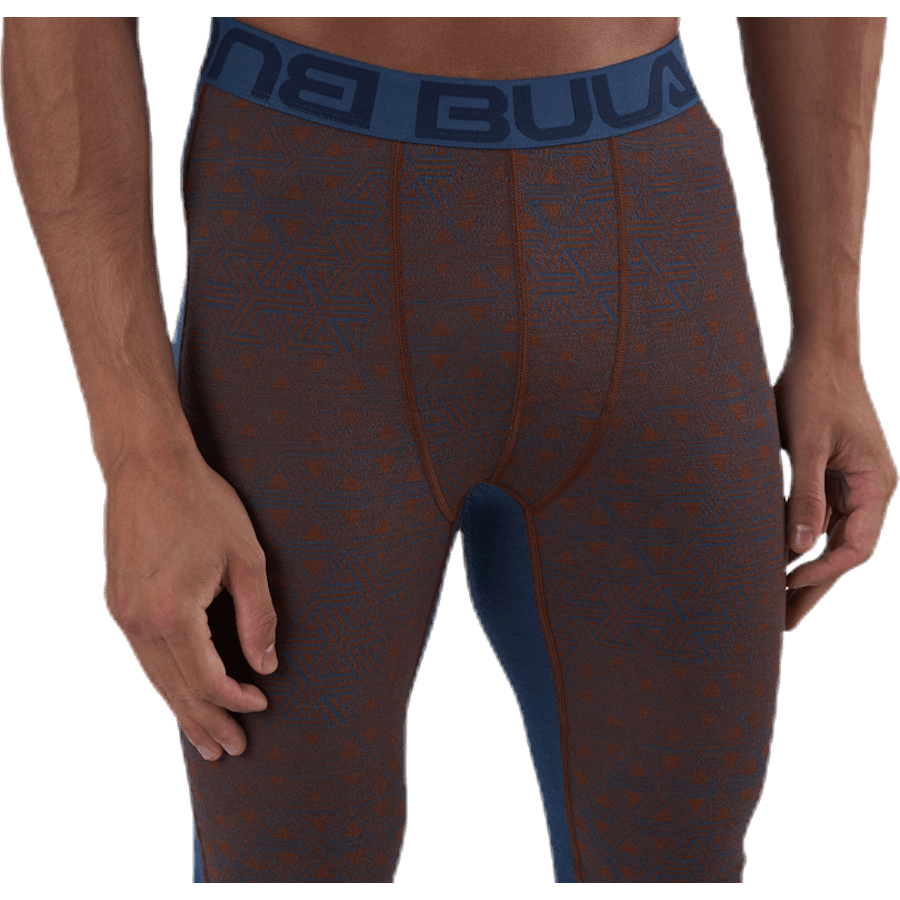 Geo Merino Wool Pants Blue/Red
