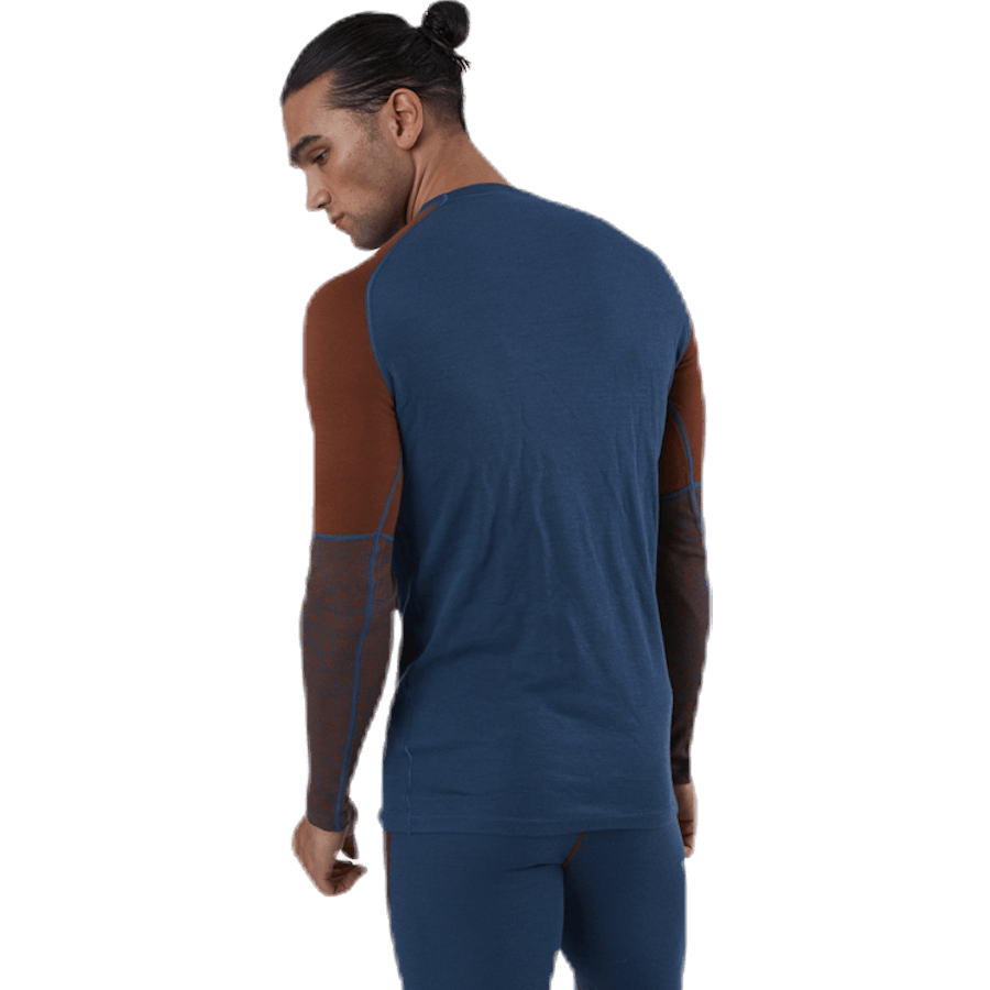 Geo Halfsleeve Crew Blue/Red