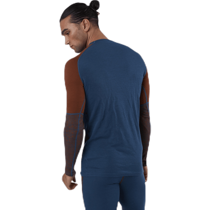 Geo Halfsleeve Crew Blue/Red