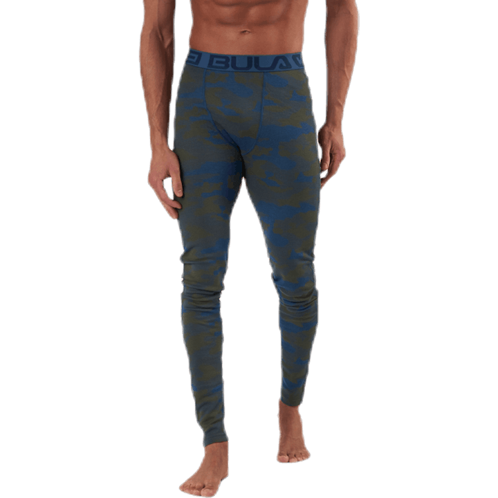 Camo Merinowollhose Blau/Grün