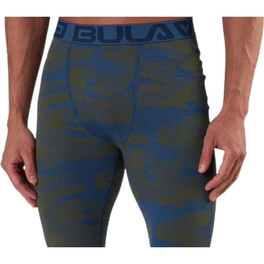Camo Merinowollhose Blau/Grün