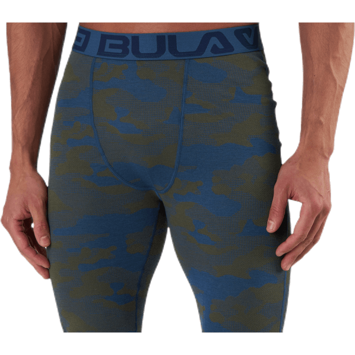 Camo Merinowollhose Blau/Grün