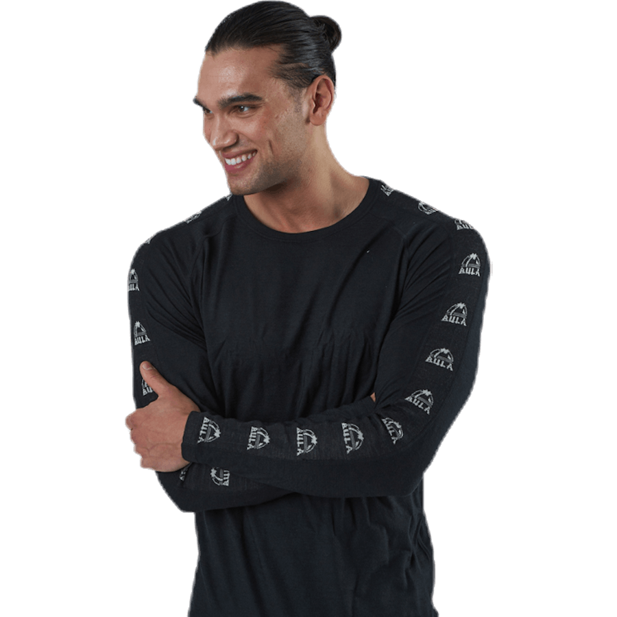 Tape Merino Wool Crew Black