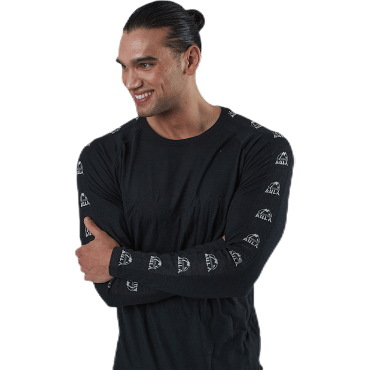 Tape Merino Wool Crew Black