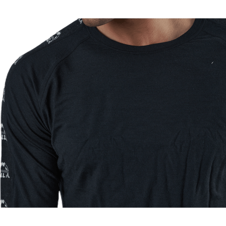 Tape Merino Wool Crew Black
