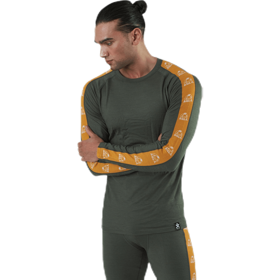 Tape Merino Wool Crew Green