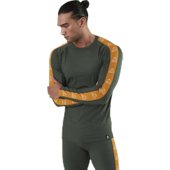 Tape Merino Wool Crew Green