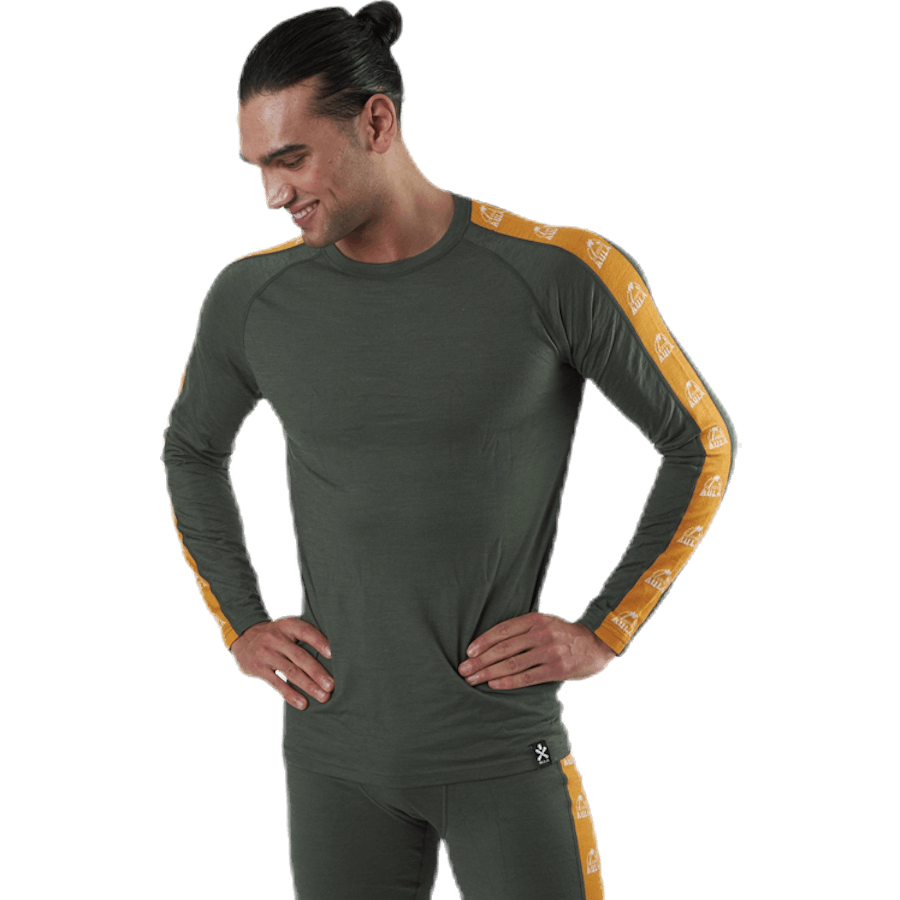 Tape Merino Wool Crew Green