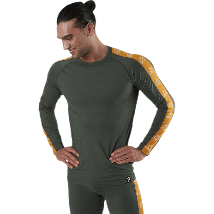 Tape Merino Wool Crew Green