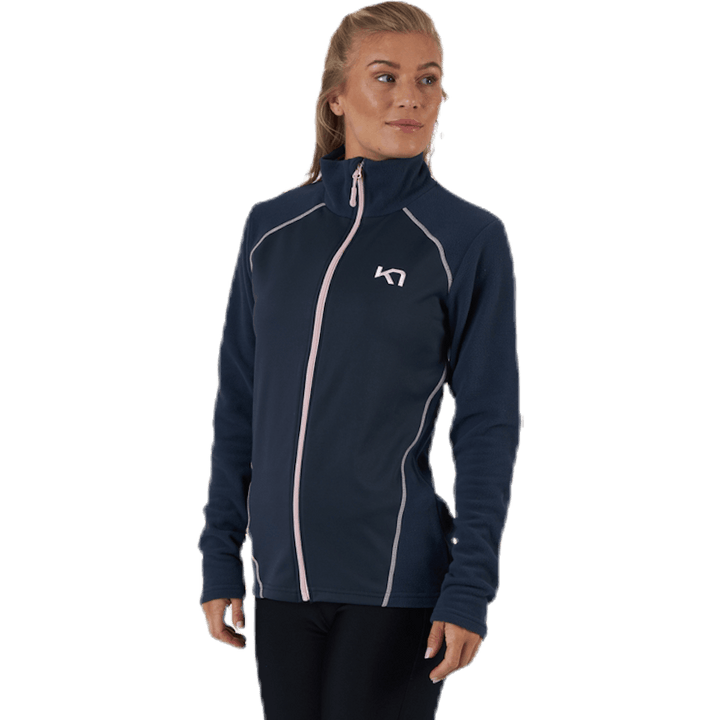 Kari Full Zip Shirt Fleece Blue