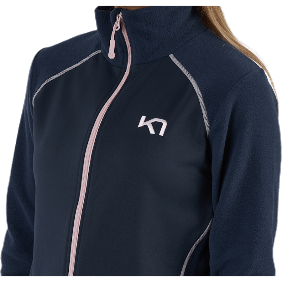 Kari Full Zip Shirt Fleece Blue