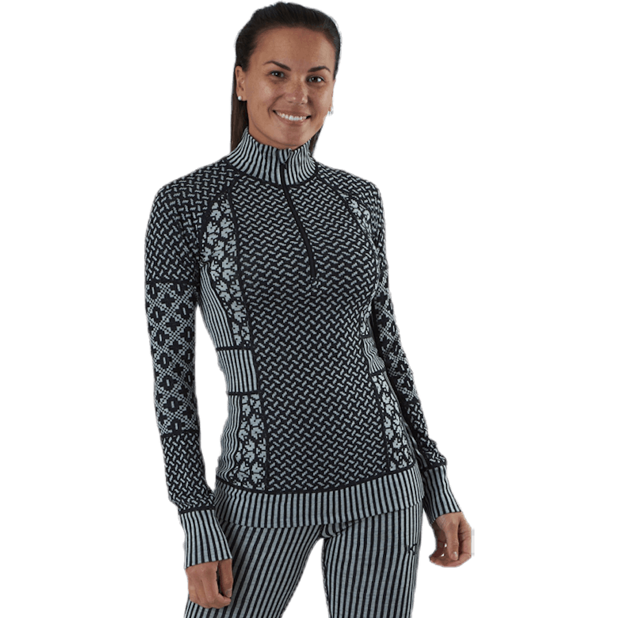 Smekker Half-Zip Shirt Black