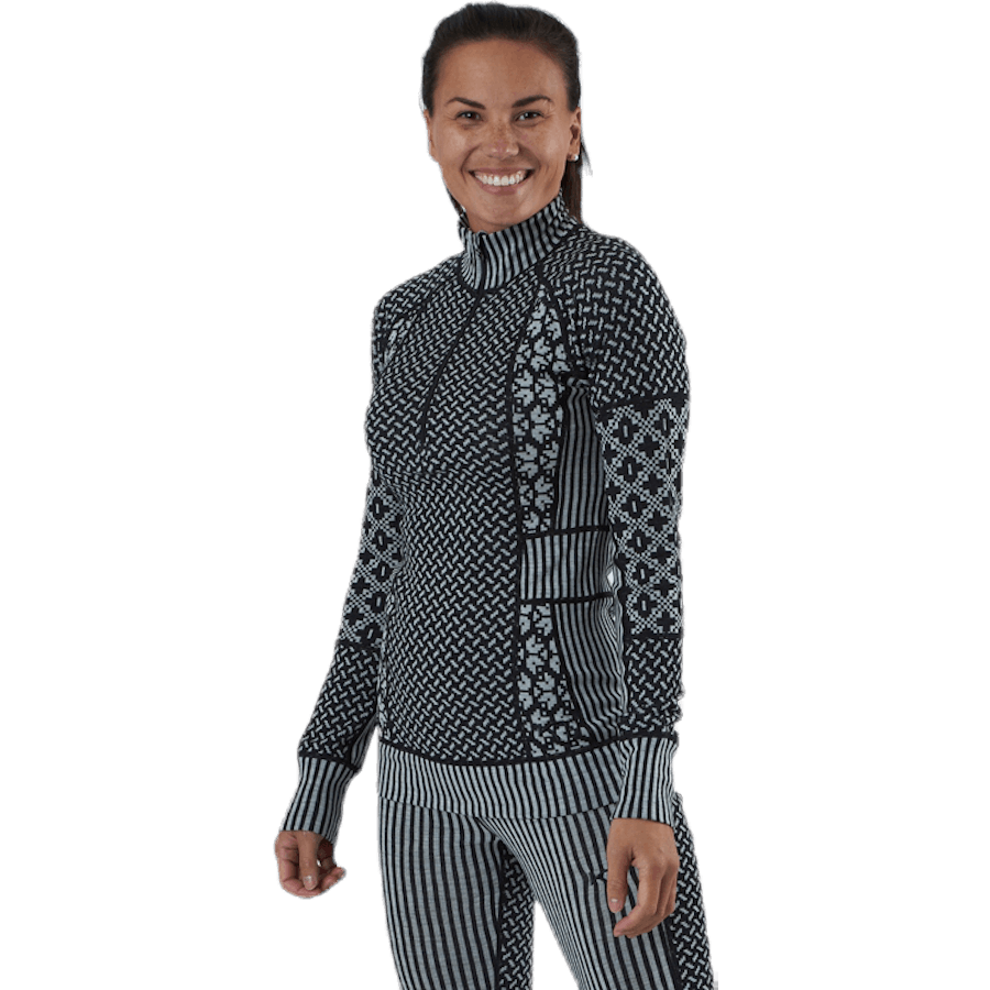 Smekker Half-Zip Shirt Black