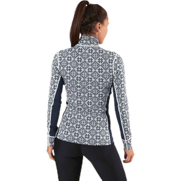 Rose Half-Zip Shirt Blue